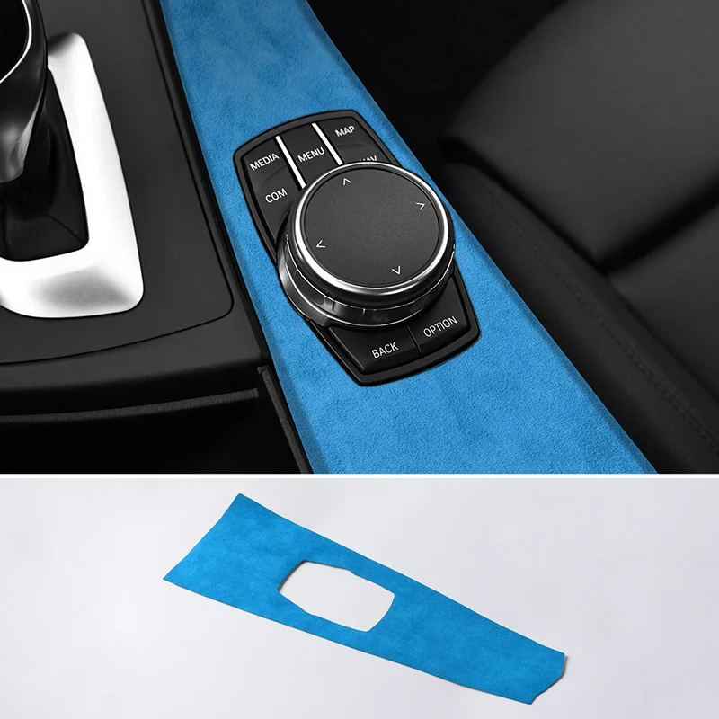 For BMW 4 Series F32 F33 F36 Center Console Multimedia Panel Trim Frame Sticker Car Interior Tuning Accessory Made of Alcantara - view 4