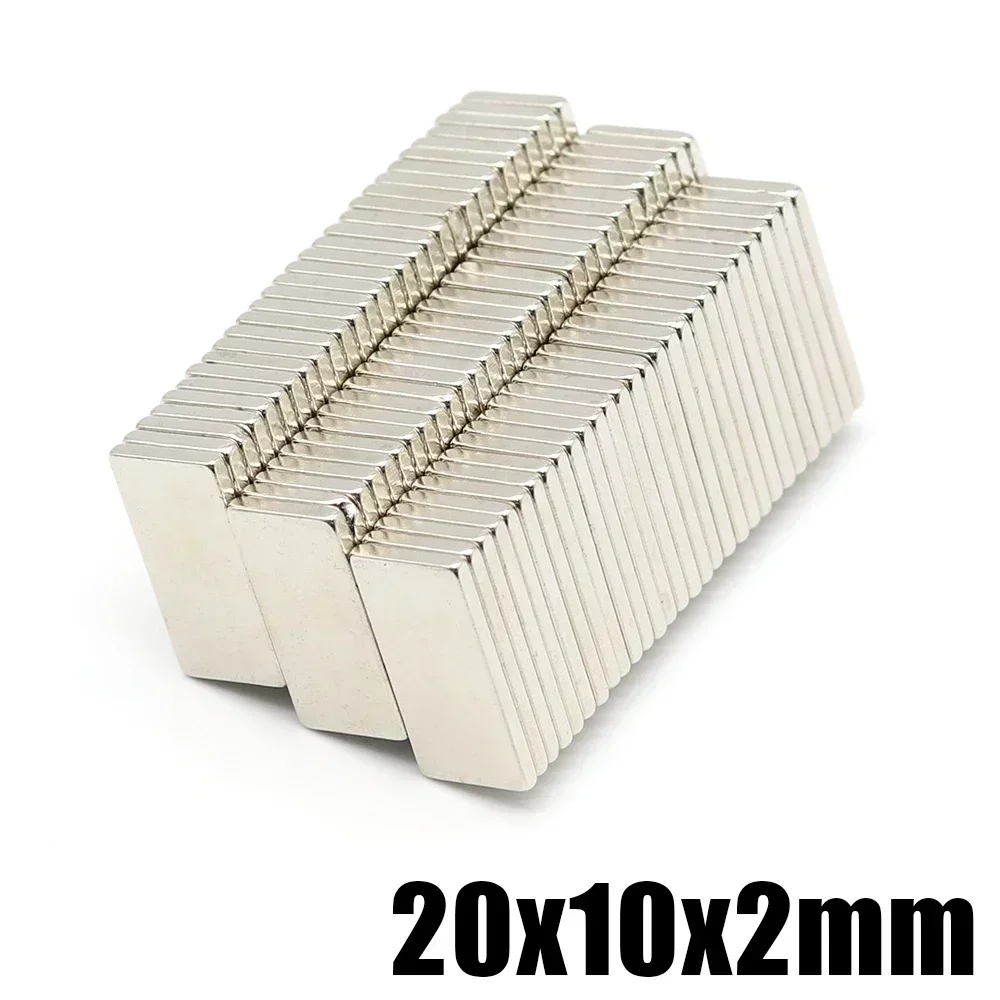 N35 N52 20x10x1 20x10x2 20x10x3 20x10x4 20x10x5 20x10x10 Bar Block Strong Magnets Bar Square Scooter Ebike Strong Neodymium