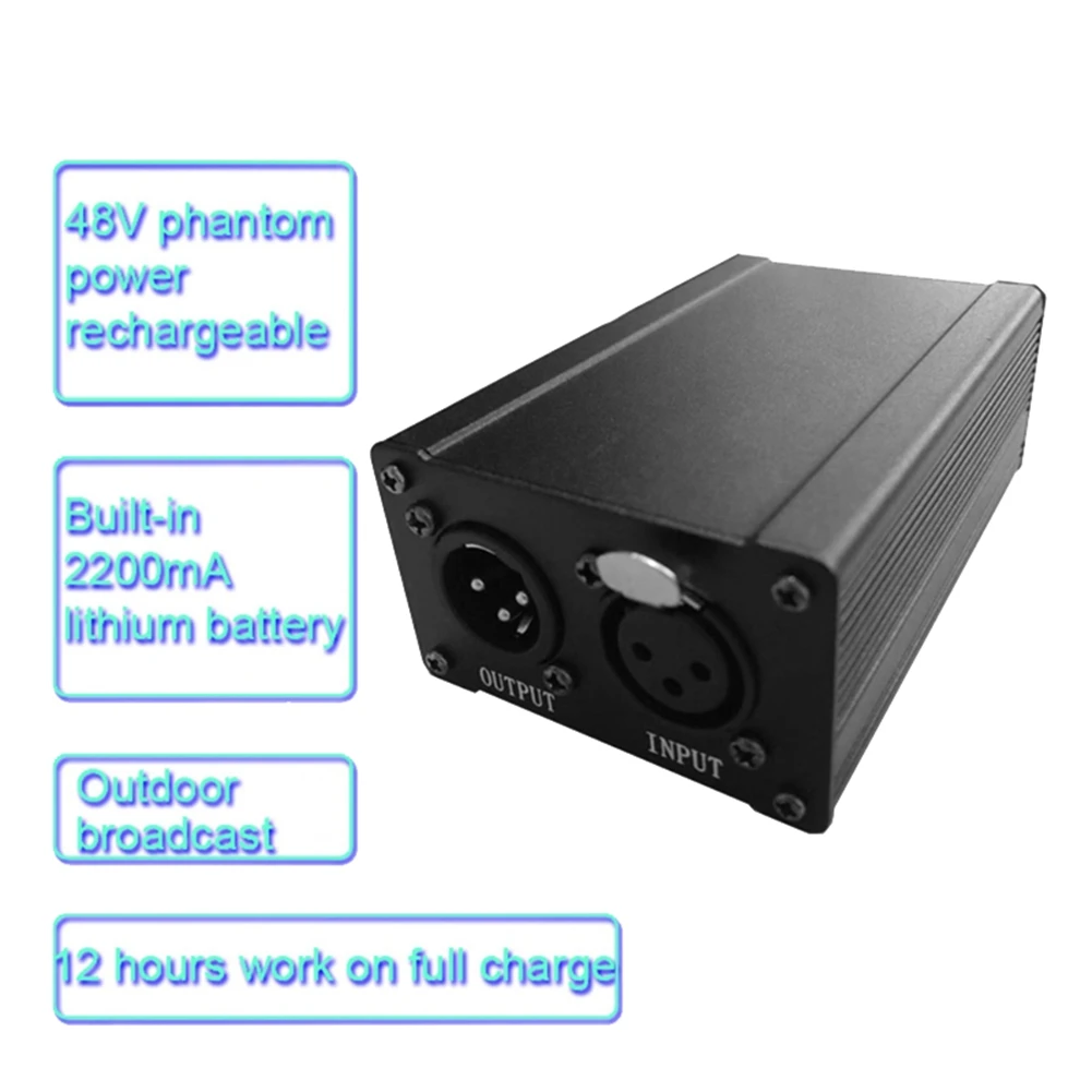 618 Mega Sale 48V USB Phantom Power Supply for Microphone Professional Vocal Recording Mic