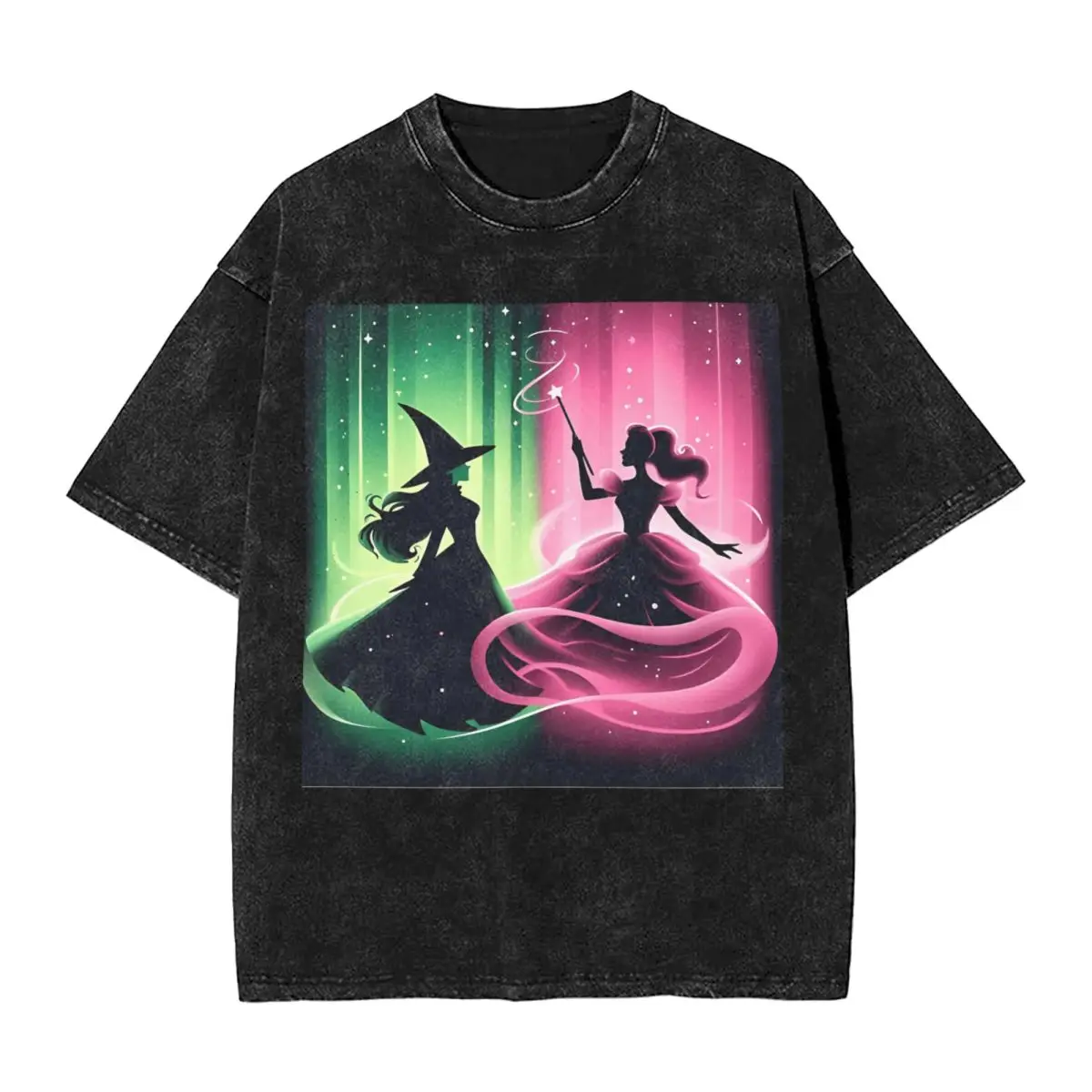 Men Elphaba & Glinda Wicked The Musical Defying Gravity T Shirts Tees Summer Y2K Basic Short-Sleeve T-Shirt O-Neck Hipster Tees