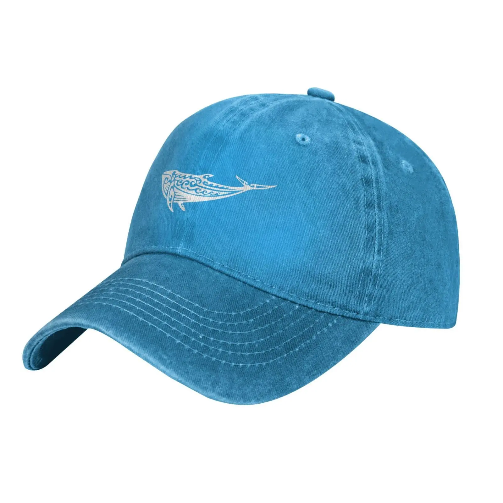 Chapeau de camionneur baleine pour hommes et femmes, casquette de baseball couvertes noire, chapeaux unisexes