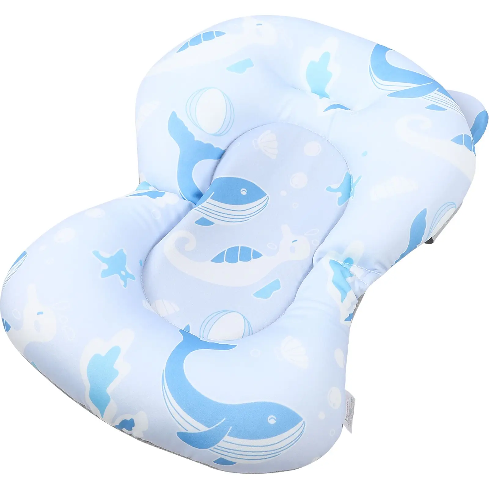 

Baby Bath Tub Support Net 1 Adjustable Non Slip Infant Shower Pad for Newborn Blue Whale Bath Cushion Mat Bathtub