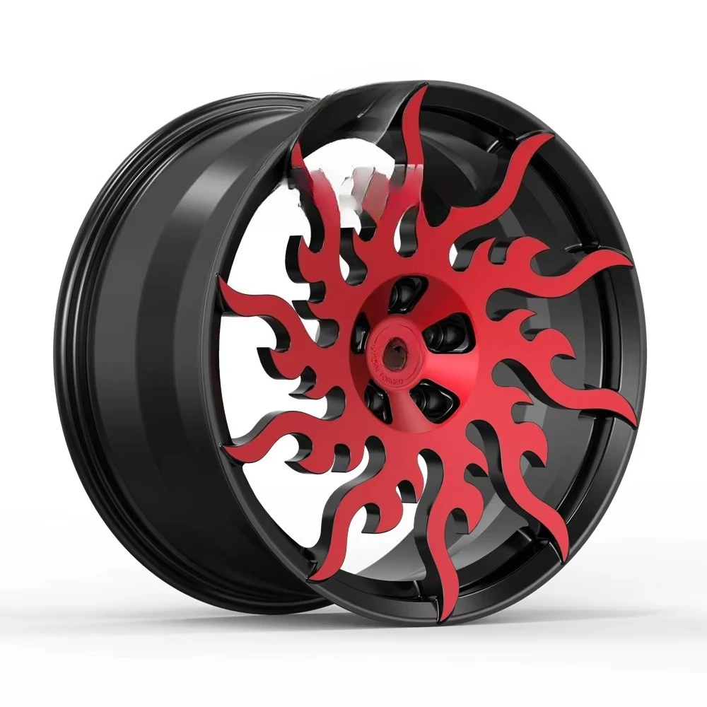 18 19 20 21 22 Inch Forged Alloy Wheel 5x112 5x114.3 5x120 Custom Rim 6061-T6 Aluminum Alloy Multi-Spoke for Wheels Cutstom