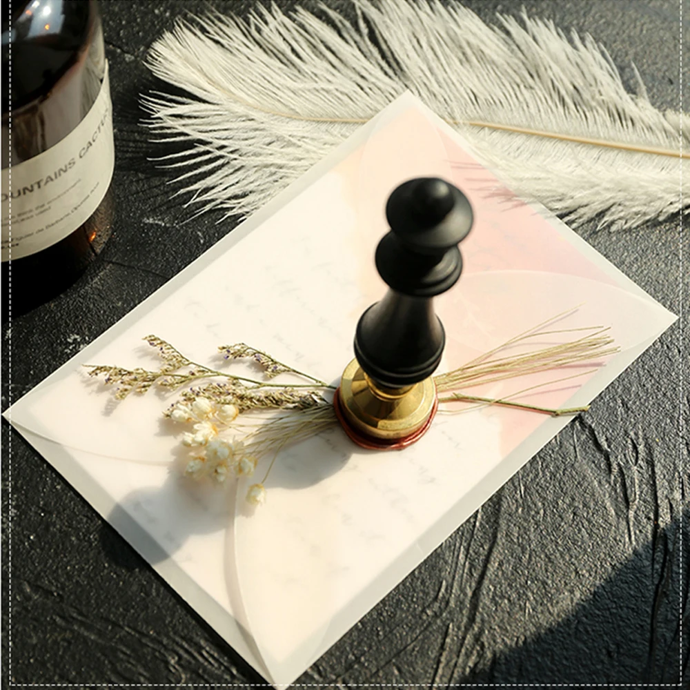 Wedding Invitation Postcard For Letter Vintage White Paper Envelopes For DIY Semi-transparent Sulfuric Acid Paper Envelopes