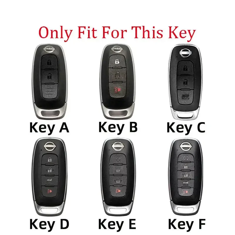 1pc Leather Key Fob Case Cvoer For Nissan Rouge Kicks Pathfinder J12 Ariya Altima Rogue Qashqai Bluebird Sylphy 2023 Accessories