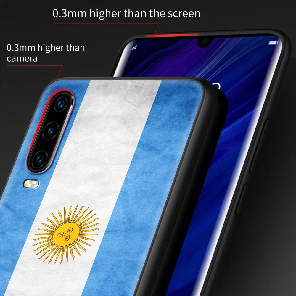 Argentina Flag Soccer 10 Phone Case For Huawei P30 Lite Shell For Huawei P50 Pro P20 P40 Lite E P Smart Z 2021 Y9 Y7a 2019 Cover