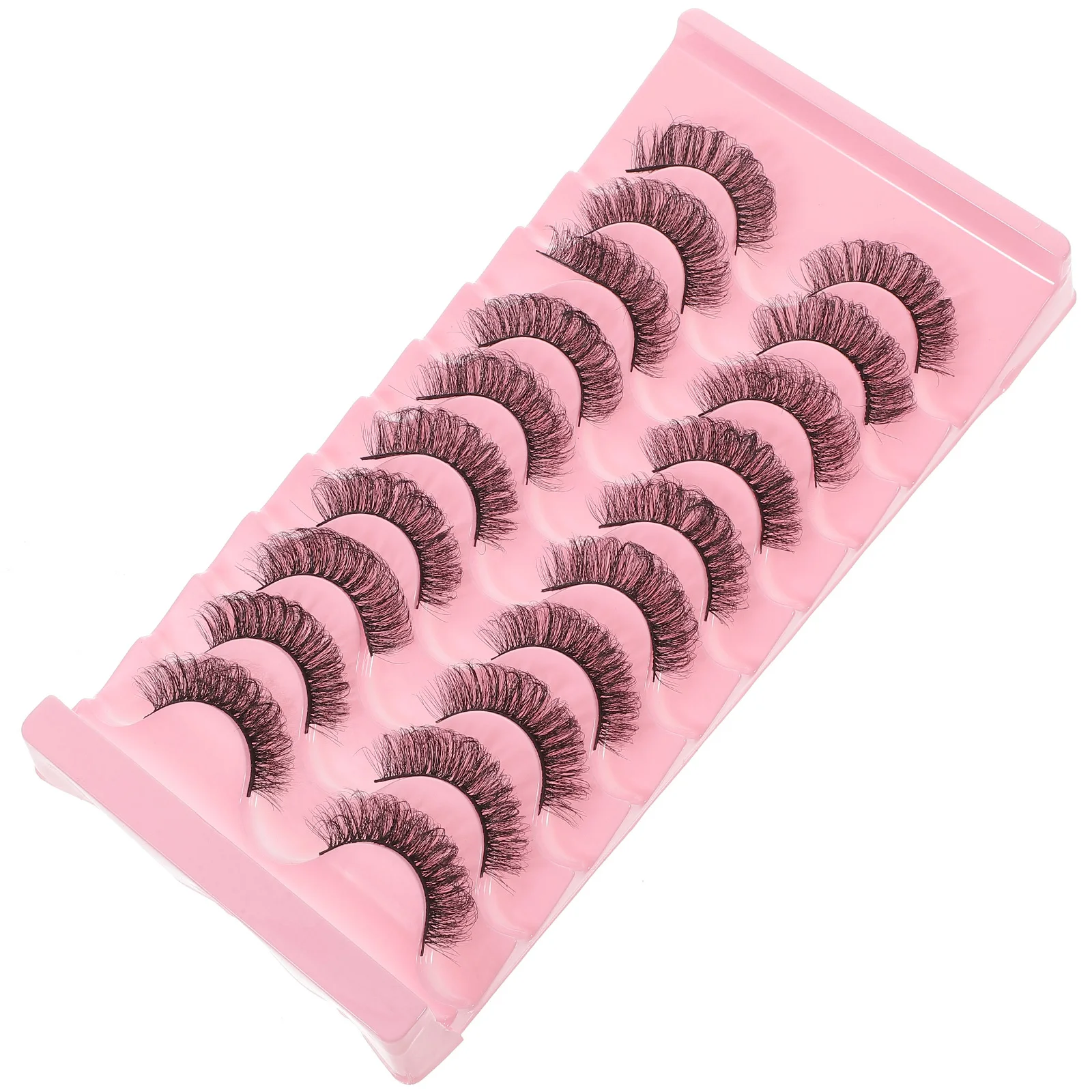 10 paia 7d Curl Ciglia finte Strumenti per il trucco naturale Ciglia finte leggere per le donne Ciglia finte Ciglia finte