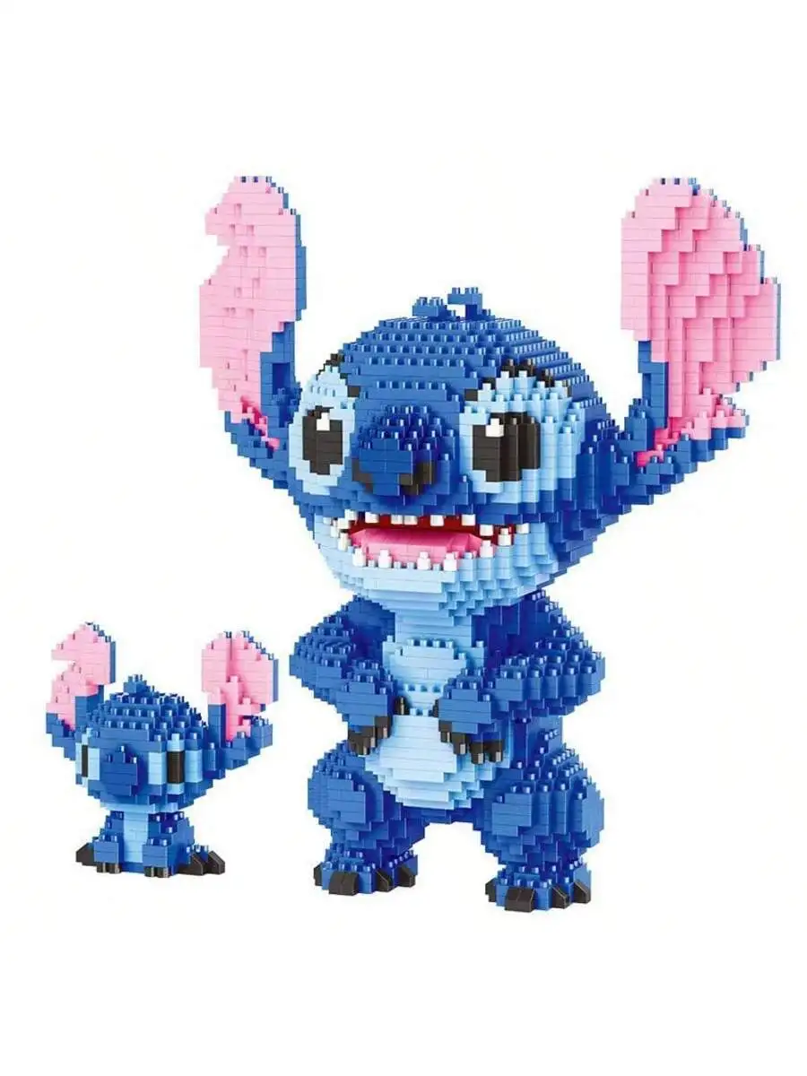 

Cute particle building blocks toys Stitch Angel building blocks assembly toys birthday gifts Halloween