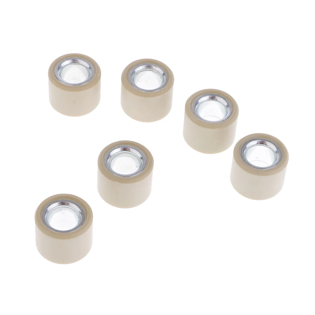 6 Pcs Variator Roller Weights 16x13mm for GY6 50cc 80cc Engine Scooter Moped ATV Go-Kart 8.5g Motorcycle Accessories