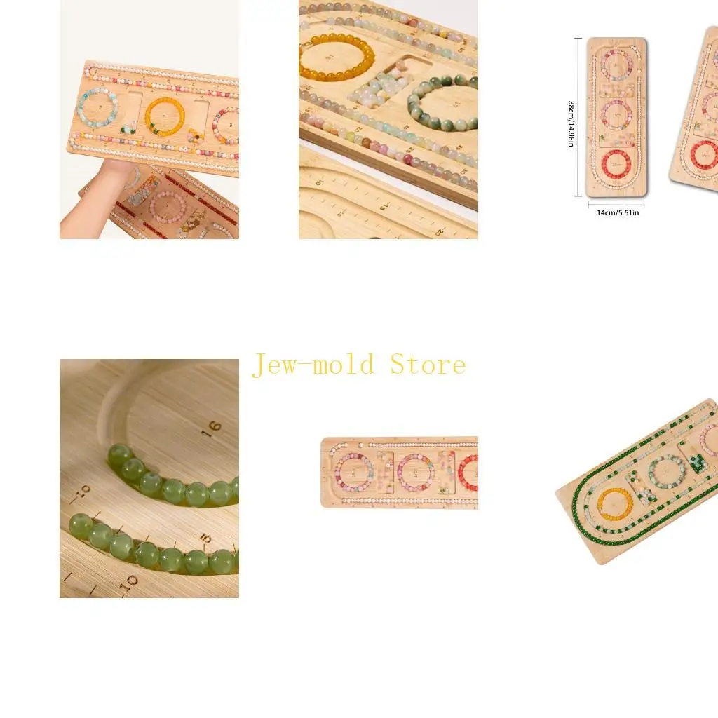 

C71B Practical Bead Designs Plate Designs Bead Plate Tray Craft Tool Beaded Bracelet Designs Plate Gift for Jewelry Lover