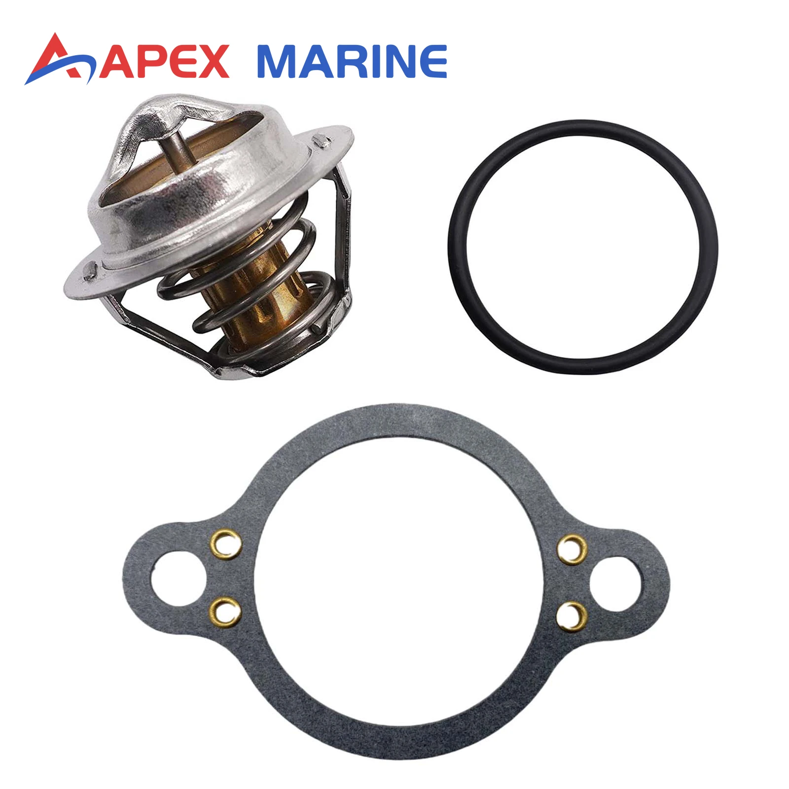 Thermostat Kit 3587597 for Volvo Penta 4.3 5.0 5.7 L V6 V8 Outdrive Motor Parts Replacement 3852111 83944 18-3615 18-2917