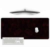 Mouse Pad Gaming Black And Red Contour Aesthetics XL Large Computer New Mousepad XXL Mechanical Keyboard Pad Carpet Mouse Mats