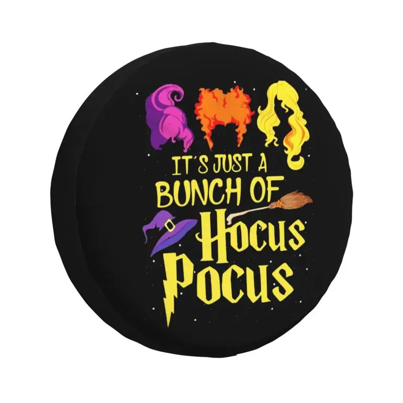 Custom Hocus Pocus Halloween Quotes Tire Cover 4WD RV Witch Witchcraft Spare Wheel Protector for Honda CRV 14