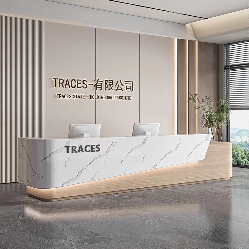 مكتب استقبال بسيط للشركة، مكتب خدمة ردهة الفندق، مكتب أمامي #3