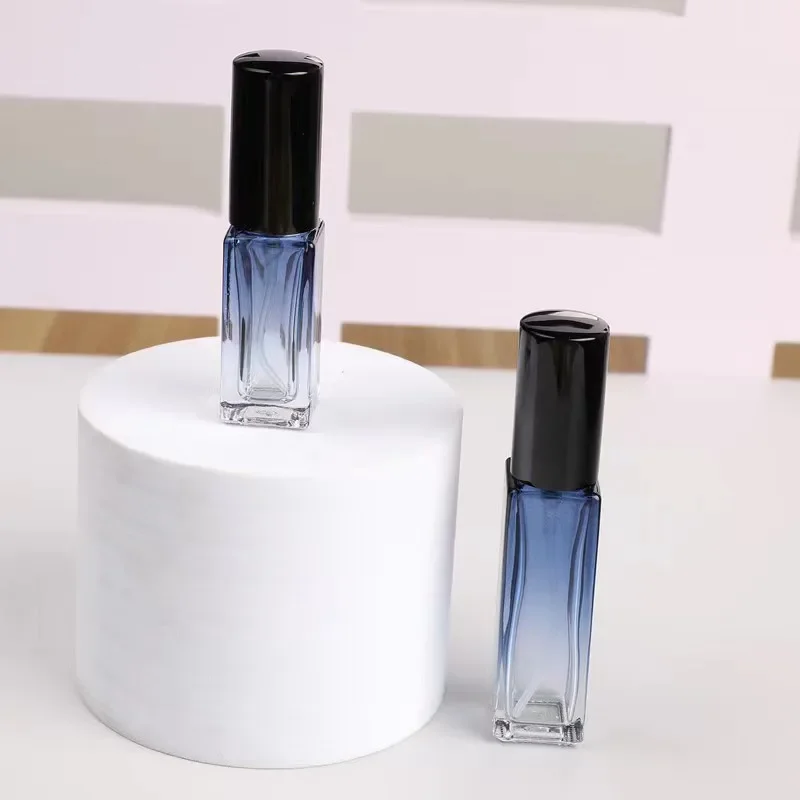 10-50pcs Empty 5/10ml Perfume Spray Bottles Square Glass Fragrance Atomizer Travel Cosmetic Container Sample Sprayer Wholesale