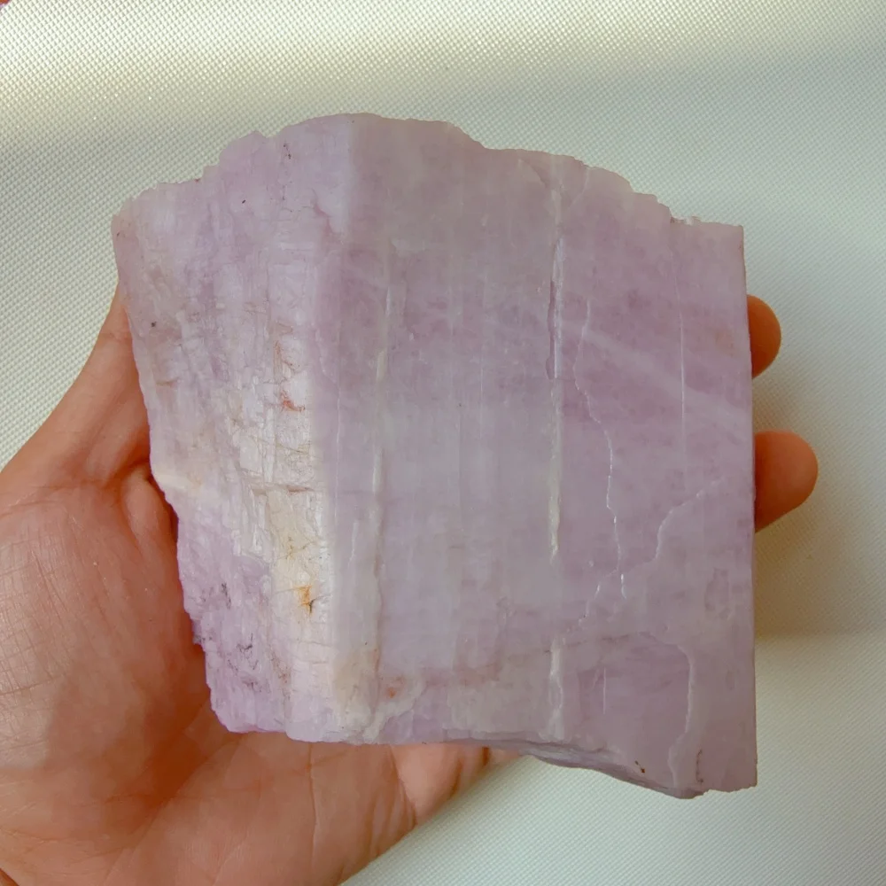 Natural Big Size Pink Kunzite Raw Crystal Divine Feminine Energy & Heart Healing Witchy Spiritual Rough Stone for Meditation