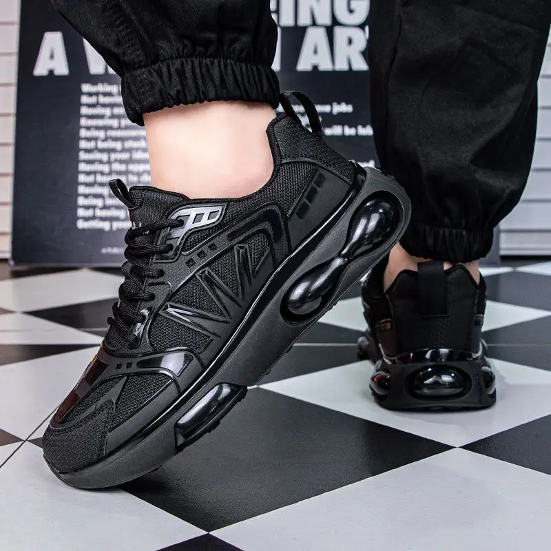 2026 New Men's Height Increasing Dad Shoes All Season Casual Sports Chunky Sneakers Male Walking Footwear