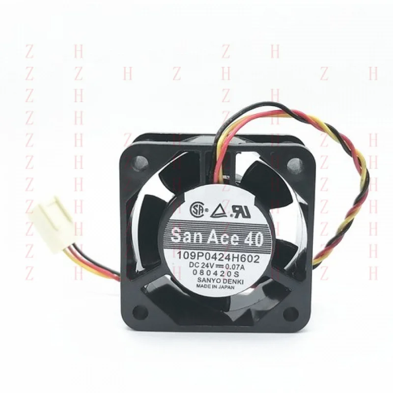 XXZ for   SANYO 109P0424H602 24V 0.07A 40*40*20 Industrial Computer Server Fan 3-wire