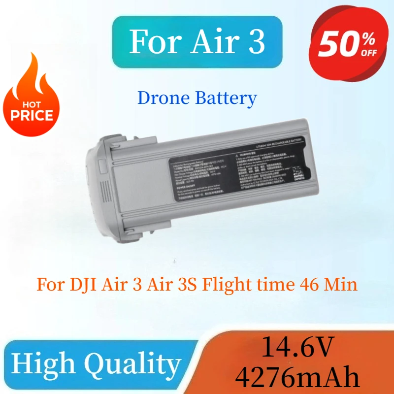 

High Quality Brand-New 14.6V 4276mAh Intelligent Flight Battery For DJI Air 3 Air 3S Flight time 45 Min Drone Battery