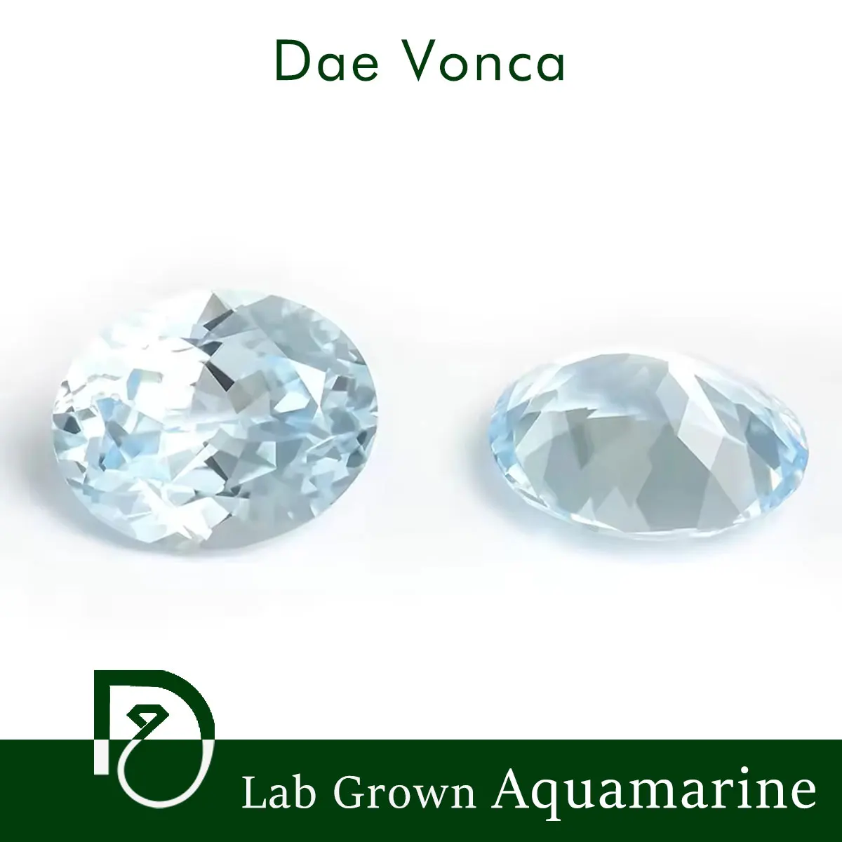 

7x9mm Oval Lab Grown Aquamarine Stone Light Blue Oval Synthetic Aquamarine Loose Gemstone For Making Jewelry