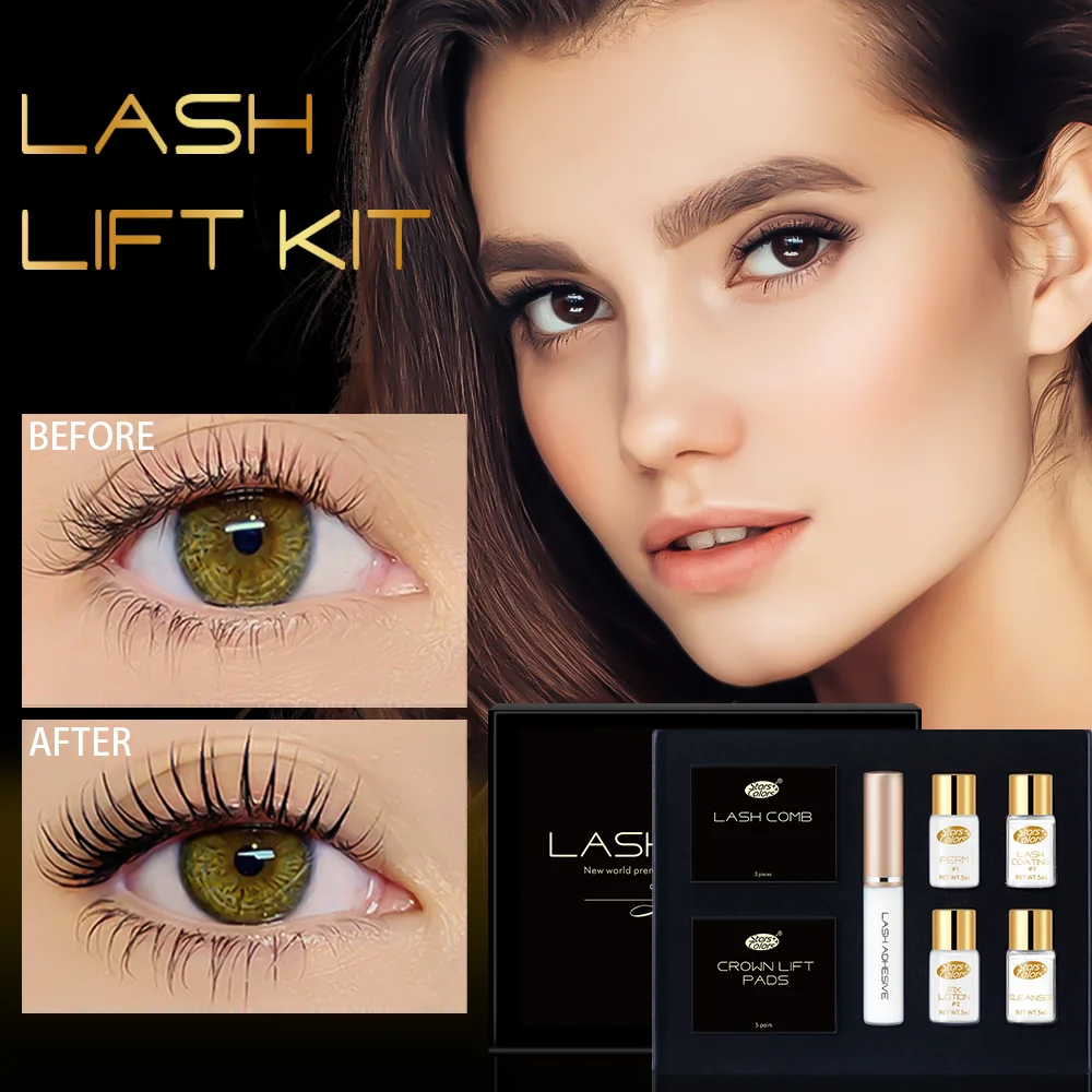 Kit semi-permanente per sollevamento e tinta per sopracciglia Laminazione professionale per sopracciglia Sollevamento ciglia Perming Ciglia Tintura per occhi Trucco ﻿