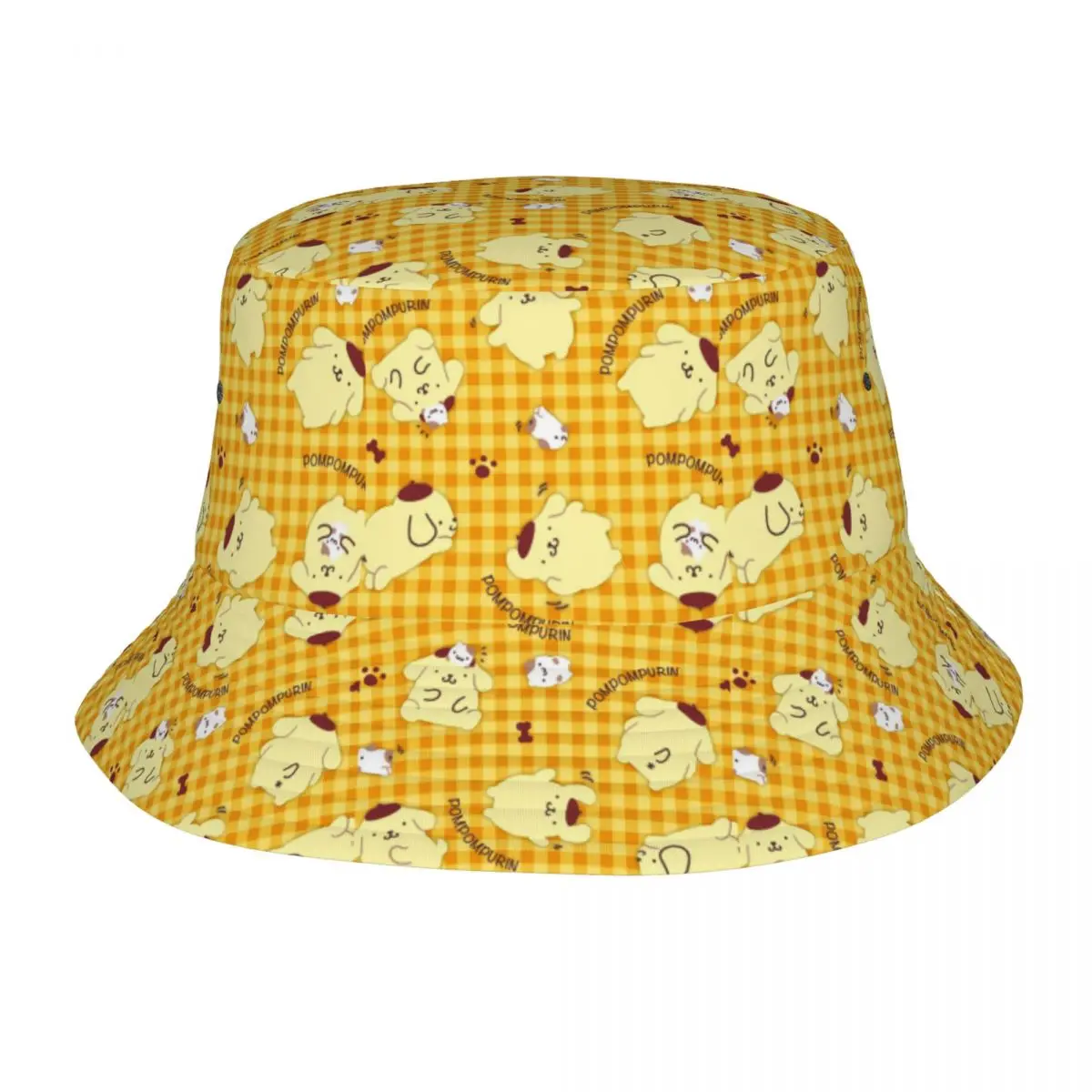 

Custom Pom Pom Purin New Cartoons Anime Bucket Hat Women Men Fashion Summer Outdoor Sun Fisherman Cap