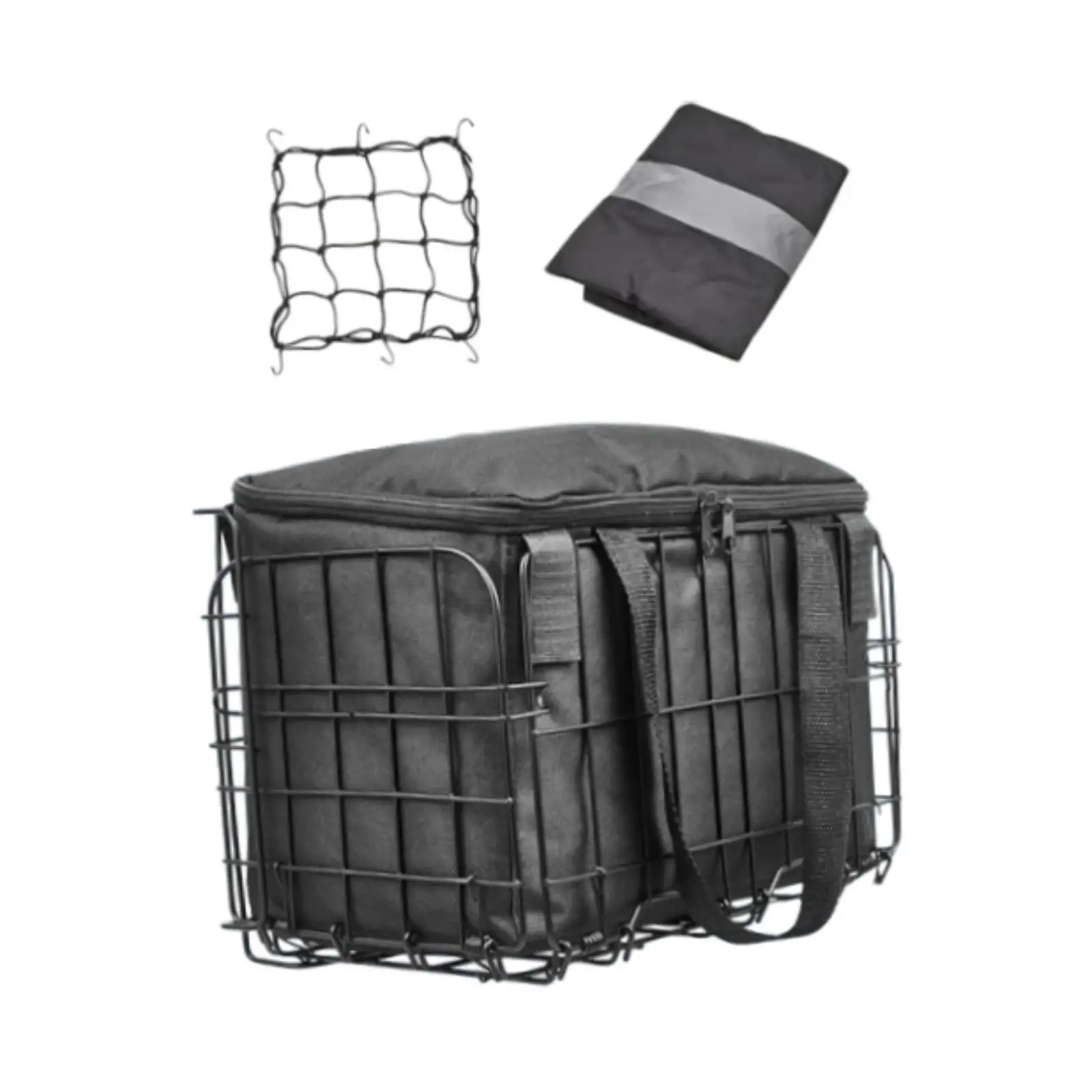 

Bike Basket Front Rear Basket Bicycle Cargo Rack Basket Easy to Install with