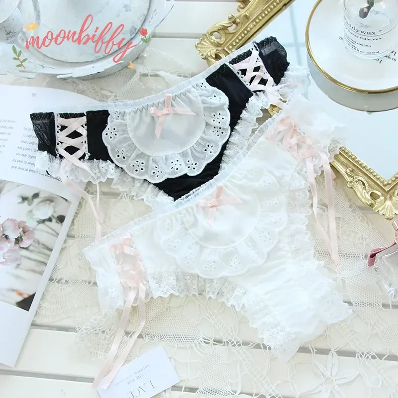 Japanese Girls Kawaii Lace Panties Modal Comfortable Cotton Shorts Women's Underwear Ladies Sexy Lingerie Lolita