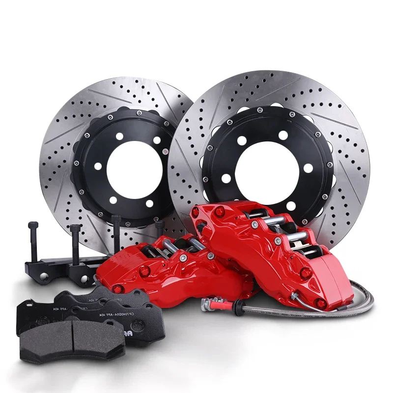 Customized Logo Big Brake Caliper System 9040 6 Pot Big Caliper Rotor Disk Kit for Mazda 3/ 6 CX-3-4-5-6-7-8-9 CX-30 2005-2023！