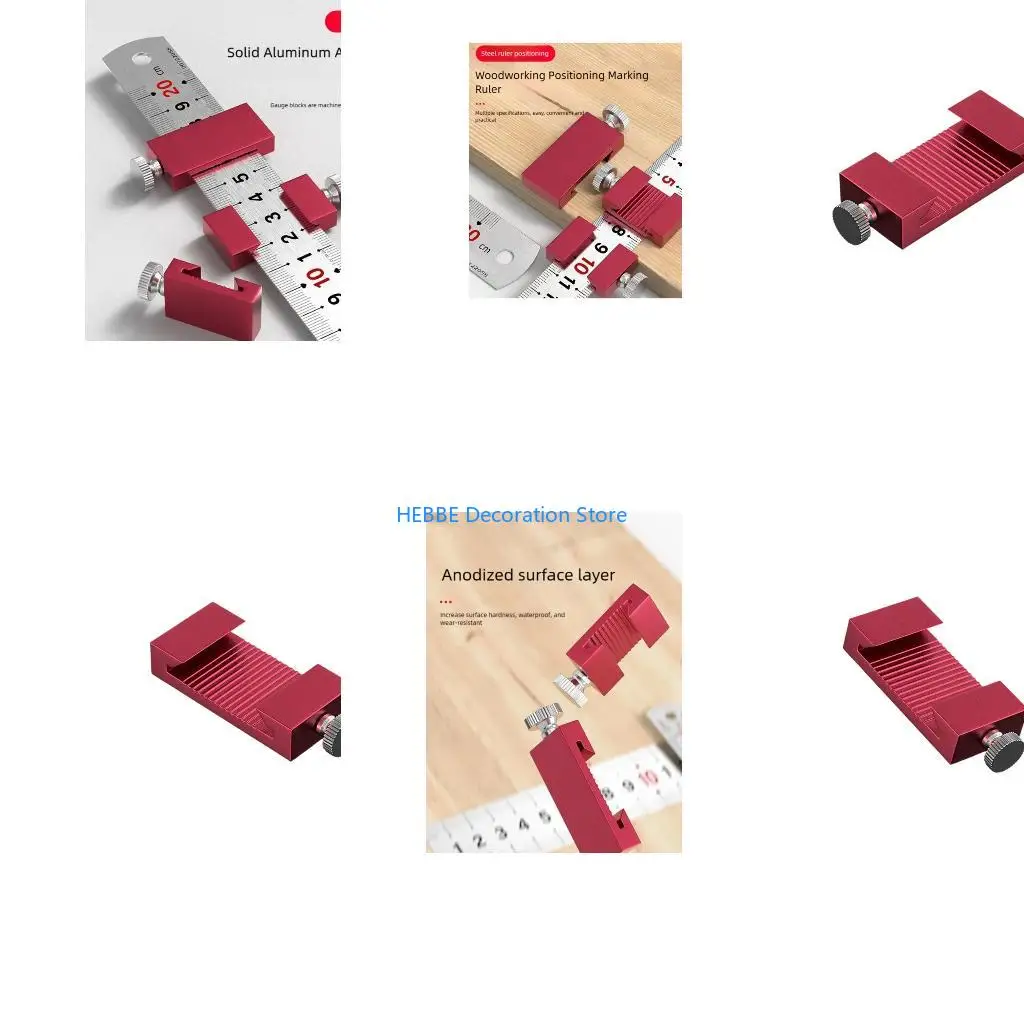 B0KC Heavy Duty Steel Rule Locking Device For Exact Marking Tasks In Construction Workshops And Engineering Environment