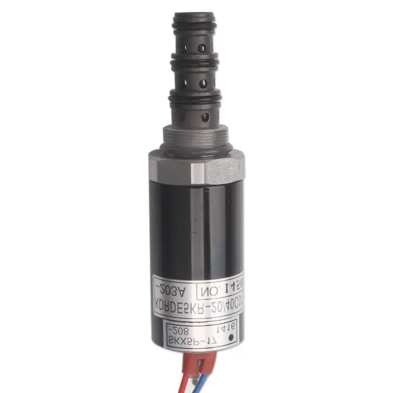 For Kobelco solenoid valve SK200-3 Doosan DH200-7 R220-5 EC210 excavator hydraulic pump solenoid valve