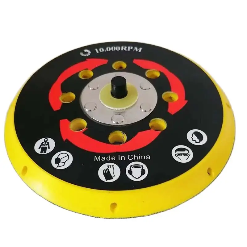 

6 Inch 17Hole Hook & Loop Sanding Pad 150 mm Dust Free Backing Plate for 12000 RPM Random Orbital Sander Pneumatic Polisher