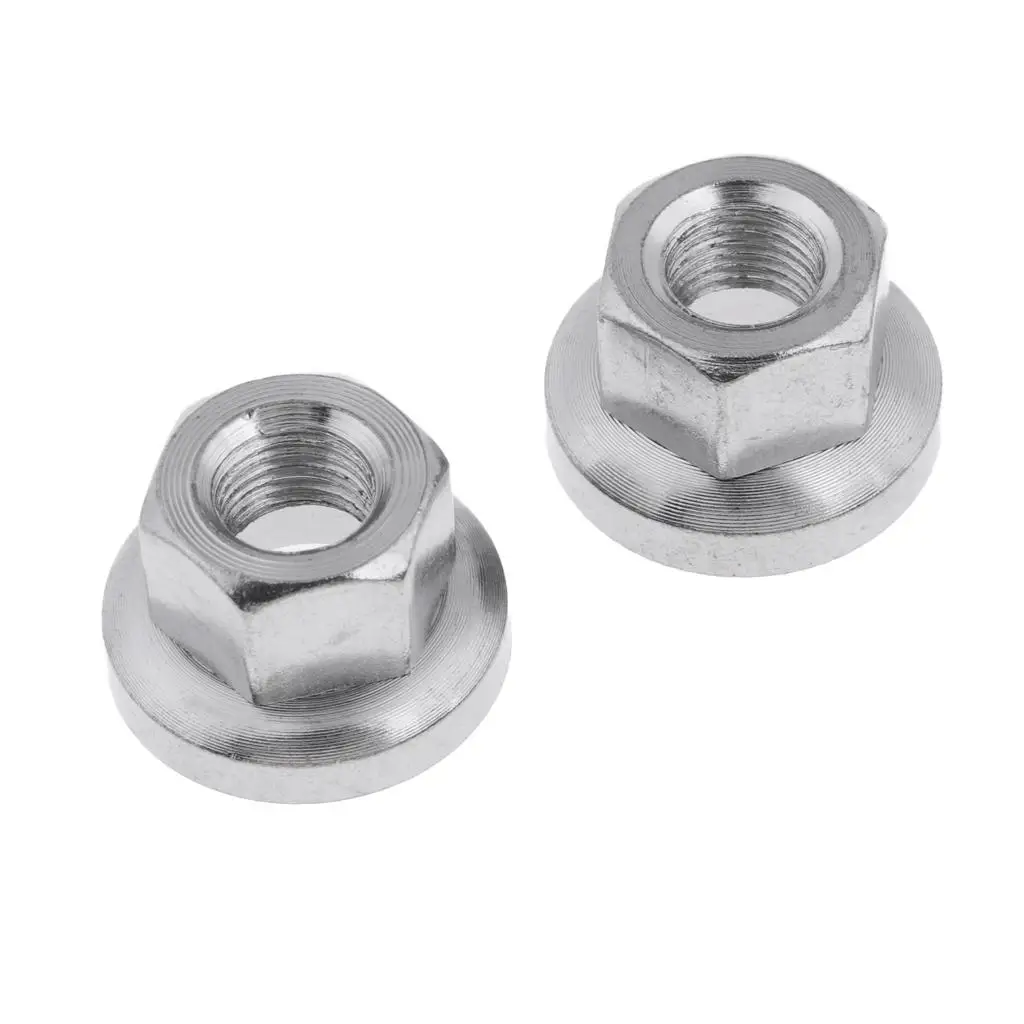 

2Pcs Bike Flange Nuts, Hub Wheel Nut Axle Screws - Durable