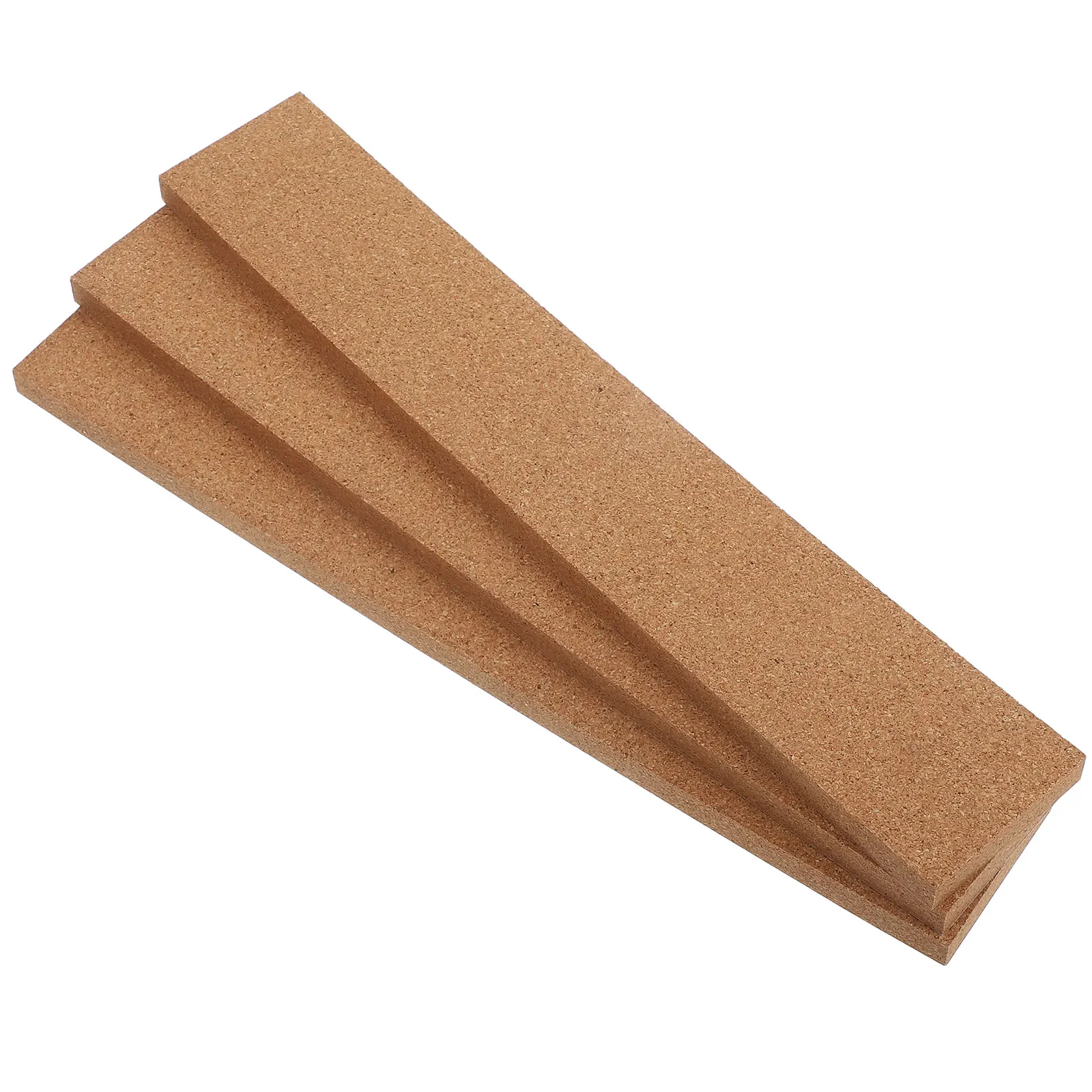 

3pcs Cork Strips Soft Bulletin Board Adhesive Backing Wall Decor Office Supplies Reusable Durability Thick Boards