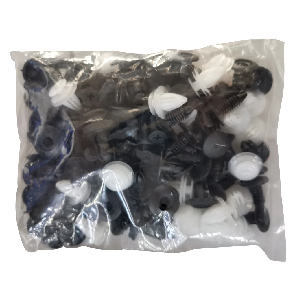 100 stücke Auto Fastener Clip Kit Fender Niet Clips Auto Körper Push Retainer Pin Niet Stoßstange Tür Trim Panel Retainer auto Clips