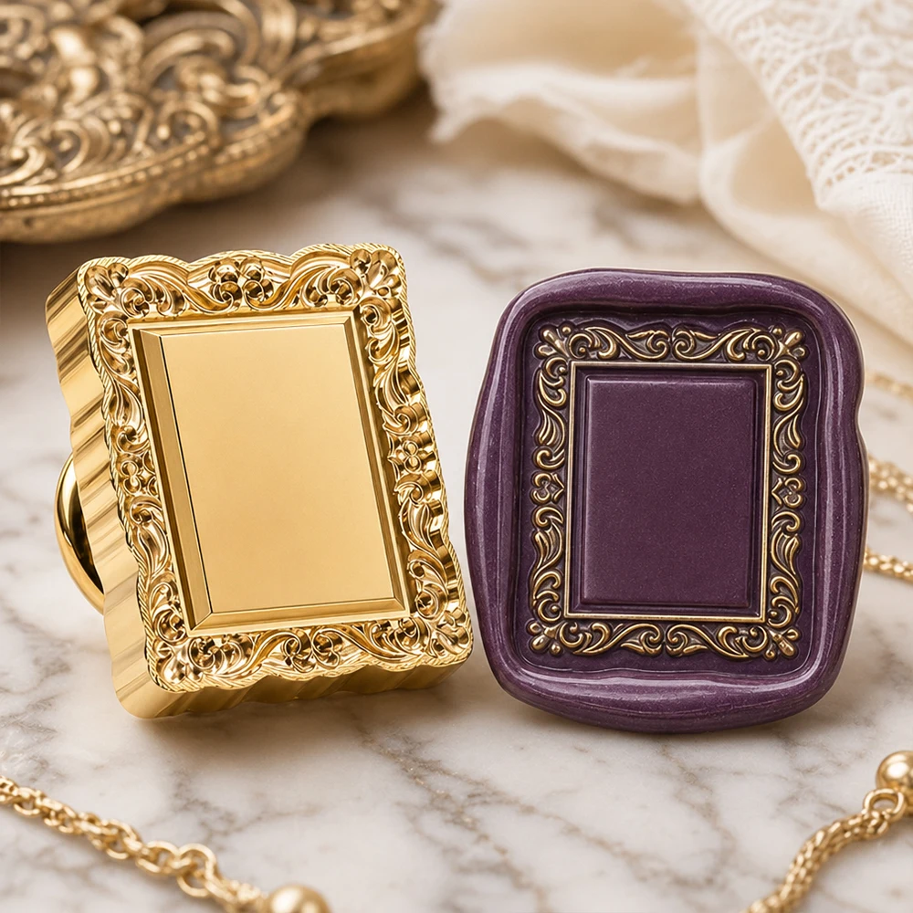 Wedding Sutra - Sello de Cera Vintage con Marco,
