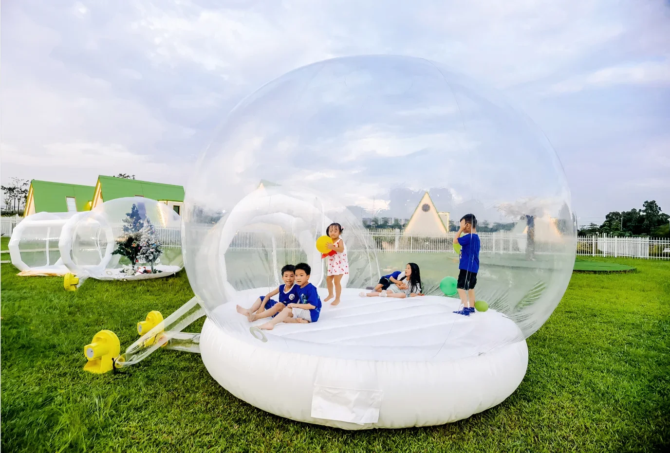 Inflatable Trampoline Bubble House For Children's Party Rental Trampoline Bubble House Commercial Bubble House