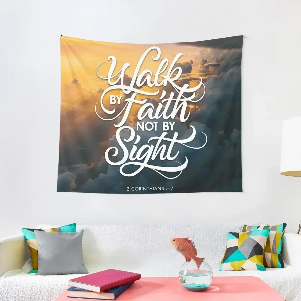 

Walk By Faith Not By Sight Tapestry Christmas Decoration Kawaii Room Decor Home Decorations Bathroom Decor Tapestry