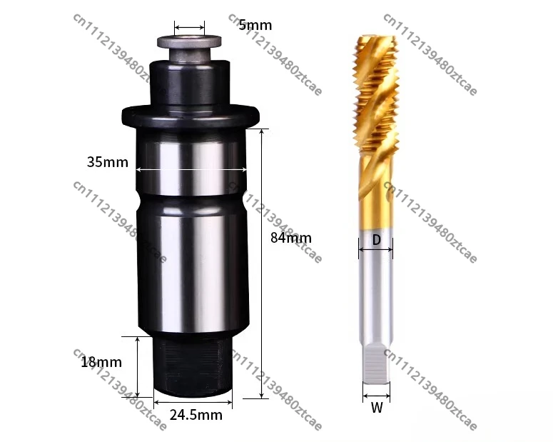 Quick-Change Tapping & Drilling Chuck Set for Radial  Machine, Torque Overload Protection, Tap Collet & Drill Sleeve