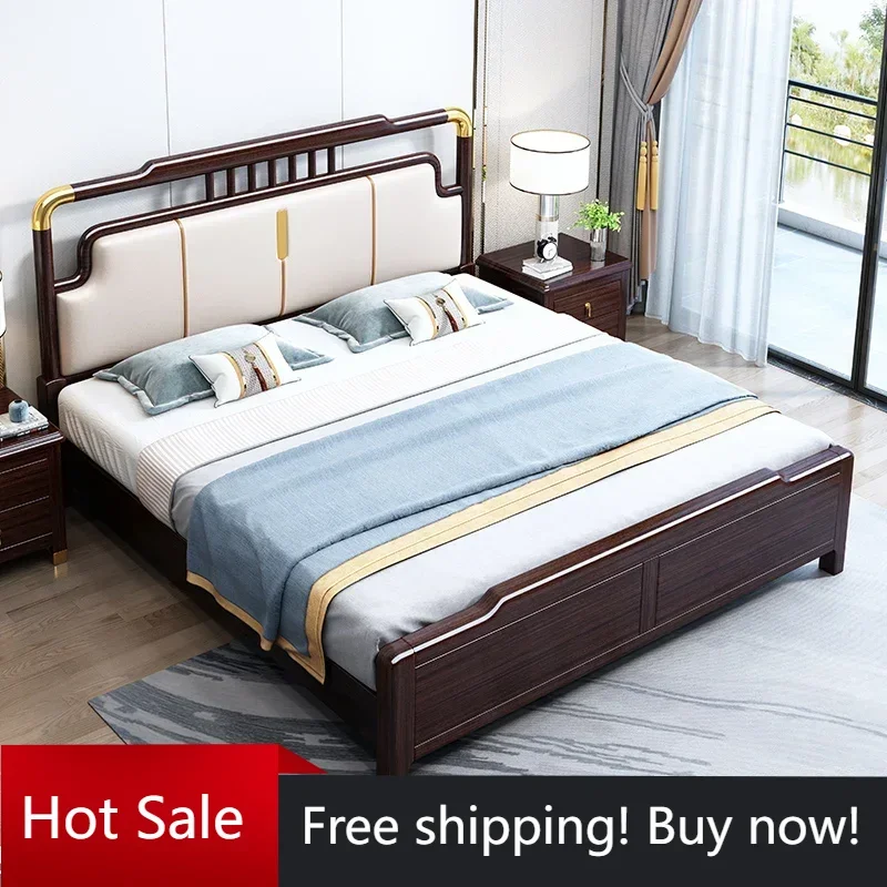 

Twin Full Size Bed Frame Wooden Storage Space Headboards Double Bed Frame Modern Upholstered Mobili Per La Casa Home Furniture