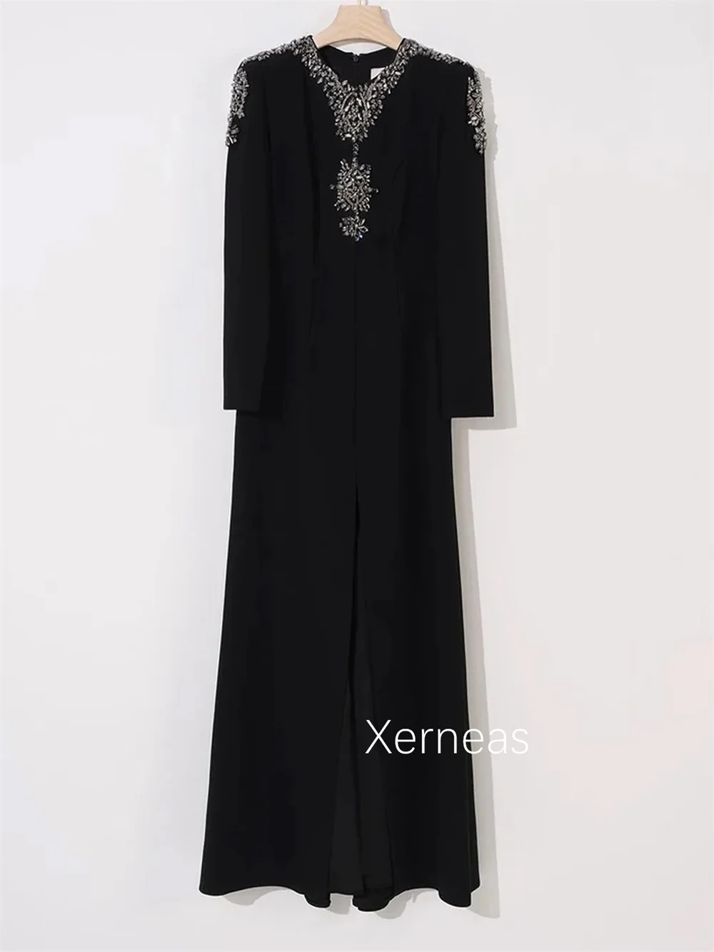 Personalizado formal jérsei plissado lantejoulas a linha jóia vestidos longos sob medida ocasião tamanhos de baile disponíveis