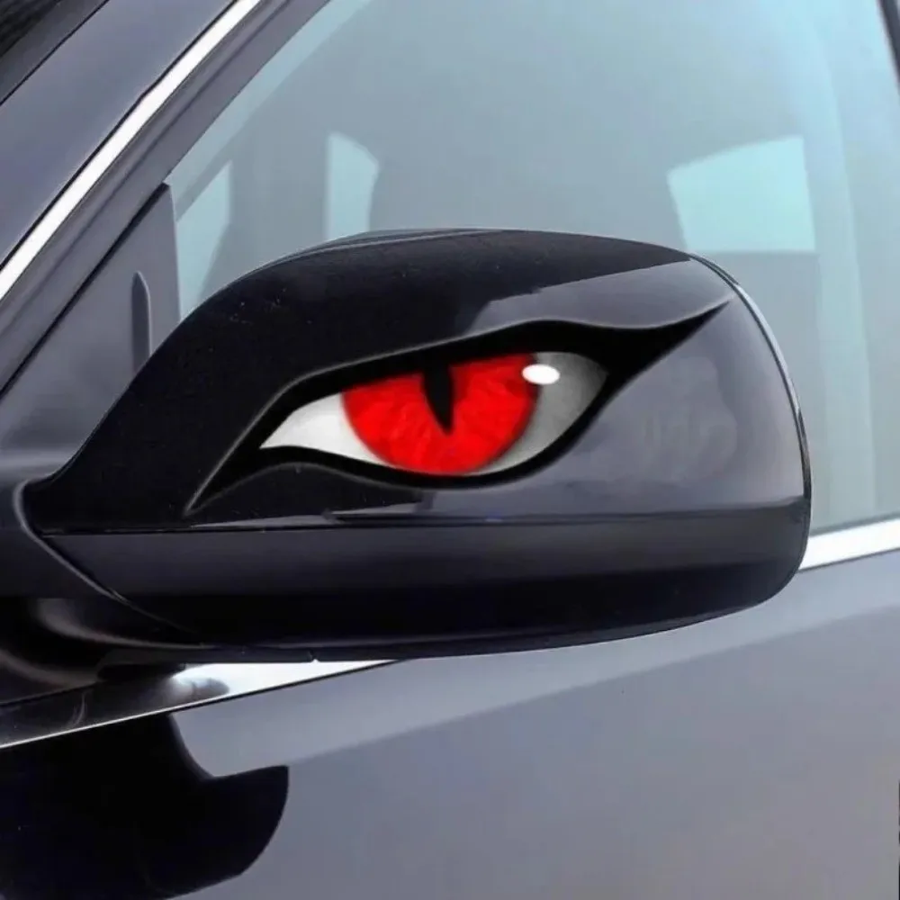 

2 Pcs VINYL 3D Stereo Eyes Stickers Waterproof Cat Eyes Design Car Decoration Stickers Strong Reflective