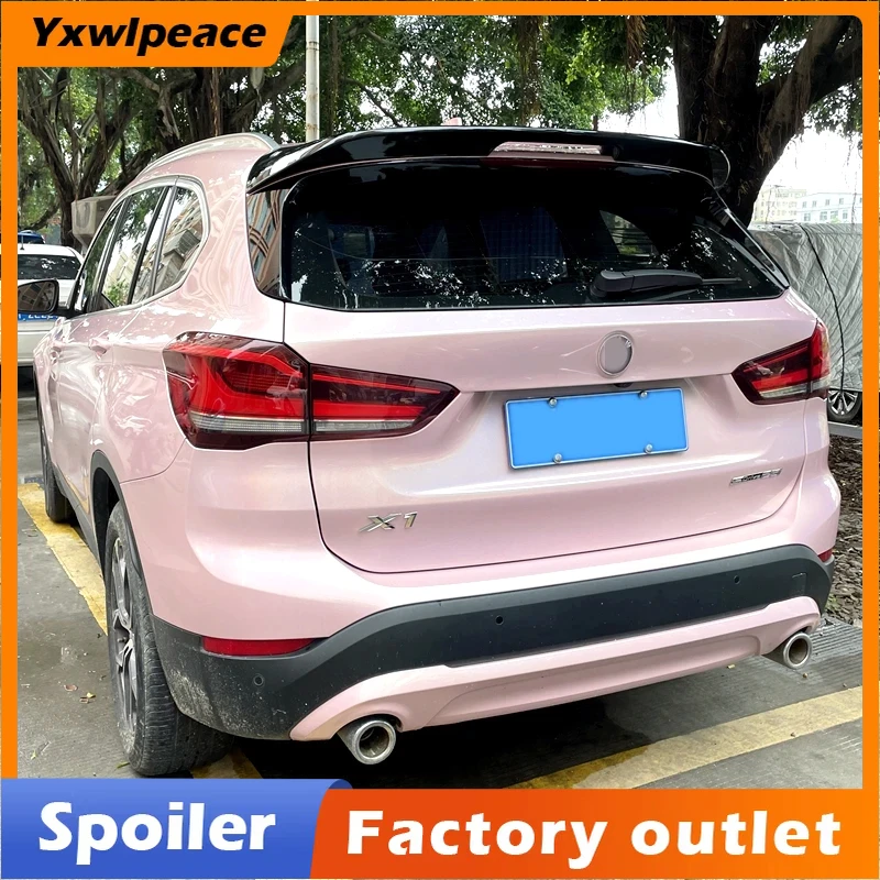 

For BMW X1 F48 2017 2018 2019 2020 2021 2022 Spoiler ABS Glossy Black Rear Roof Spoiler Trunk Lip Wing Body Kit Accessories