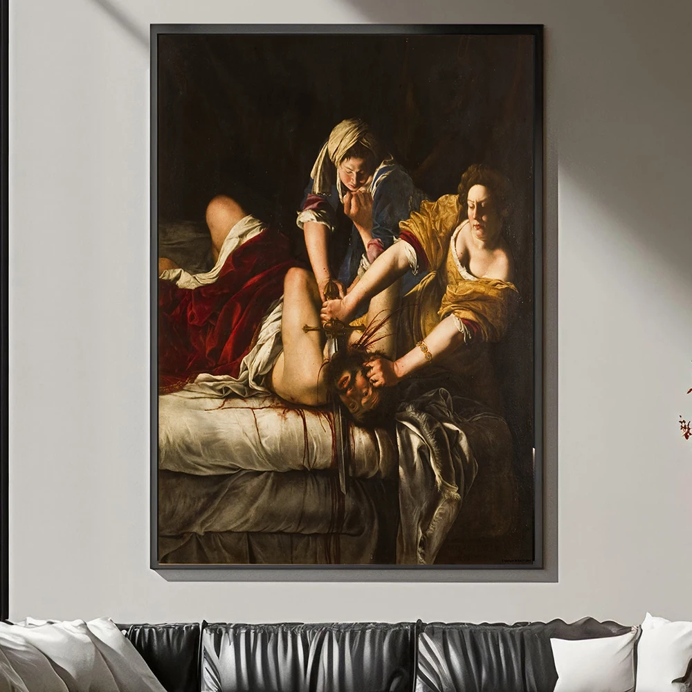 Vintage Feminist Poster Artemisia Gentileschi Artists Oil Painting Prints Renaissance Italian Baroque Canvas Painting Decor