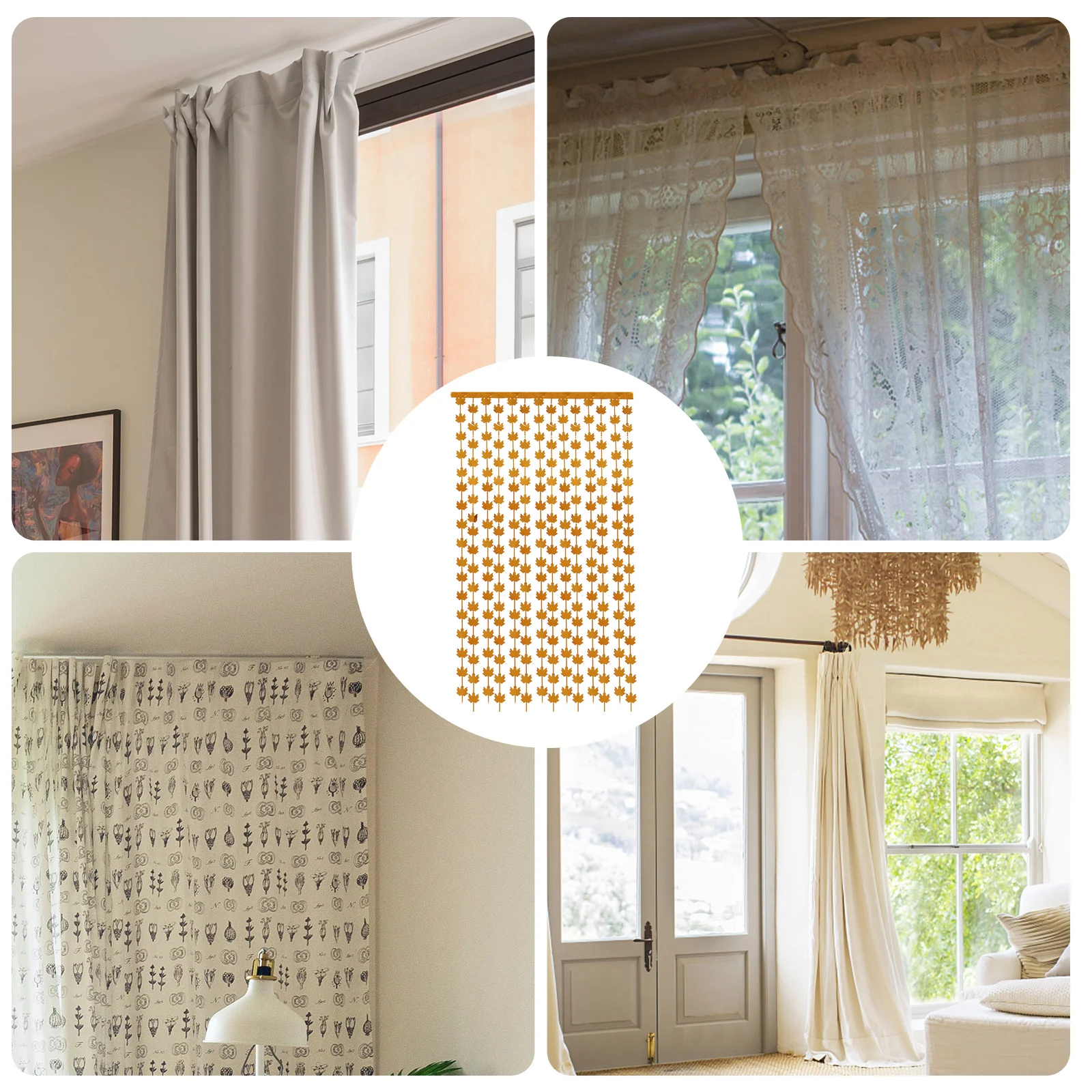 

2Pcs Decorative Door Curtain Party Tassel Curtain for Photo Props Backdrop Indoor Outdoor Home Decoration Festival Use