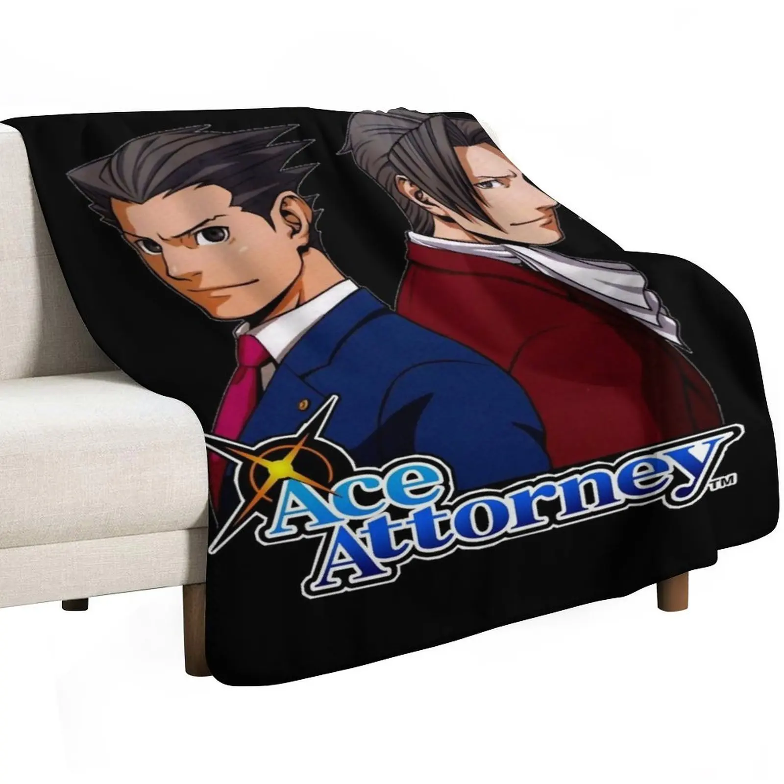 Photographic Famicom Copy Of The Great Ace Attorney Throw Blanket Spring Fall Cozy Throw Blanket for Couch