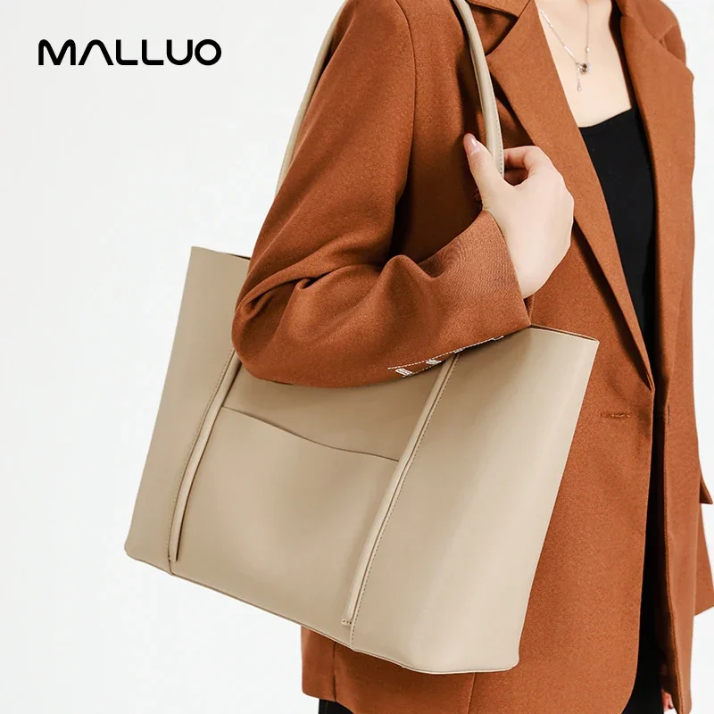 

Women's Cow Split Leather Shoulder Bag Ladies Commuting Large Capacity Tote Bags Female Retro Luxury Designer Fashion Handbags