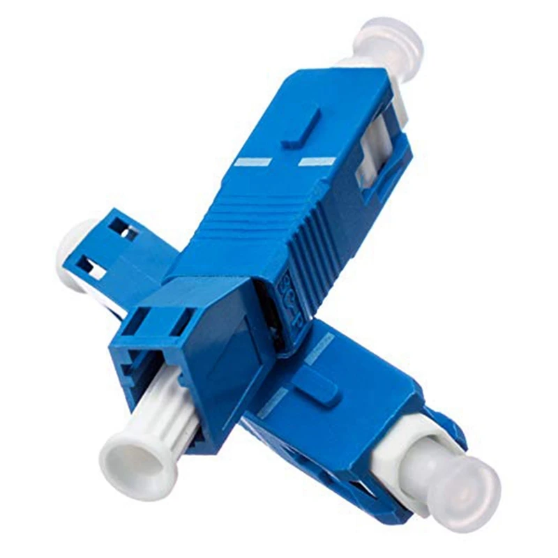 2 PCS Single Mode 9/125Um SC/UPC Male To LC/UPC Female Hybrid Optical Fiber Adapter Connector For Optical Power Meter