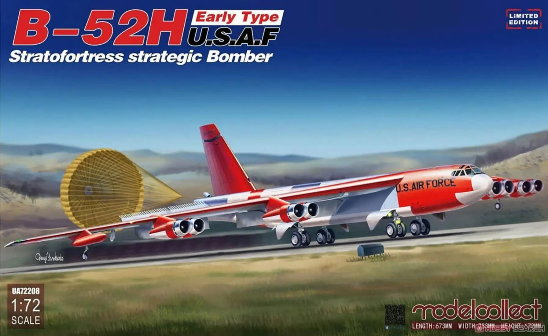 

Collect UA72208 1/72 B-52H early type Stratofortress strategic Bomber limit Ver