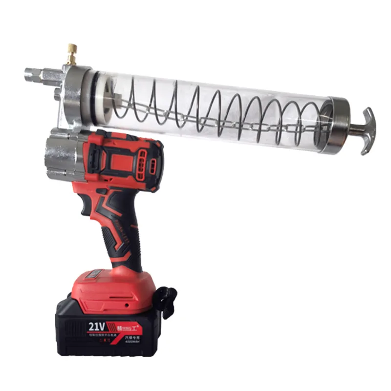 

Battery Grease Gun Electric Adhesive Gun High Power Portable Butter Machine 12 Universal Custom Color Lubrication Tool HAIYUAN